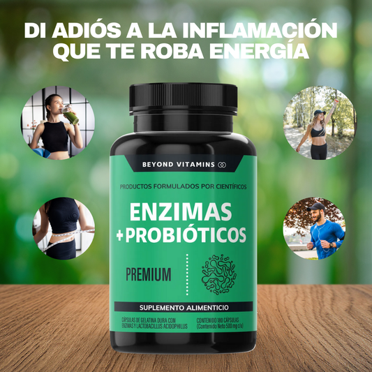 Beyond Vitamins® | Con 7 Enzimas y Probióticos para Bienestar Intestinal Diario