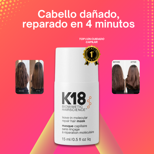K18 Hair Shot™ | Fórmula Leave-In que Devuelve Fuerza, Suavidad y Brillo en Minutos